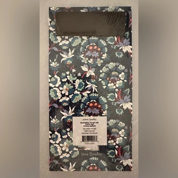 Set of 3 Vera Bradley Stationary Items in Floral Bursts - Picture 4 of 6